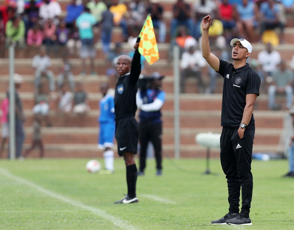 Rayaan Jacobs as coach of Orlando Pirates Multichoice Diski Challenge team during the 2017/18 match between Golden Arrows and Orlando Pirates at Makhulong Stadium, Tembisa on 18 February 2018 