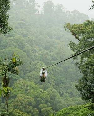 Man on zipliner. (Photo: Getty/Gallo Images)