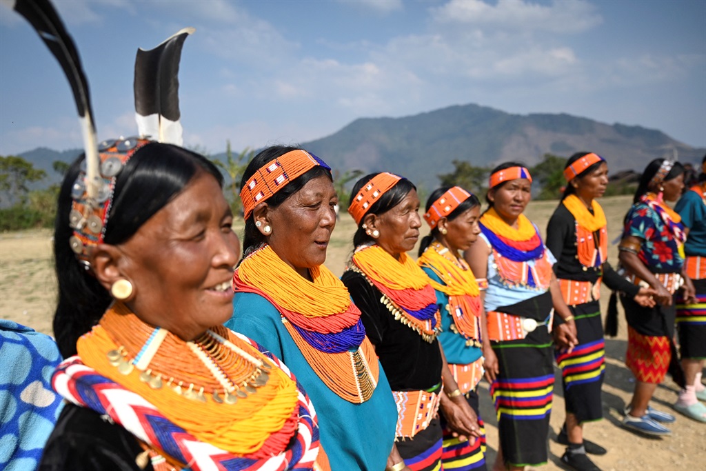 (FILES) The Konyak tribe's women dance at their co