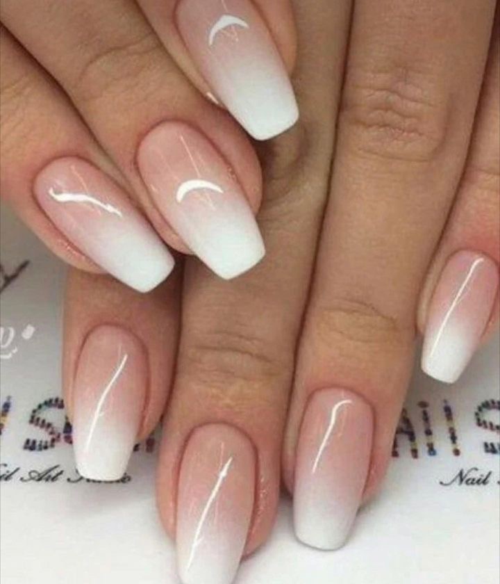 Pink and white french ombre (Supplied
