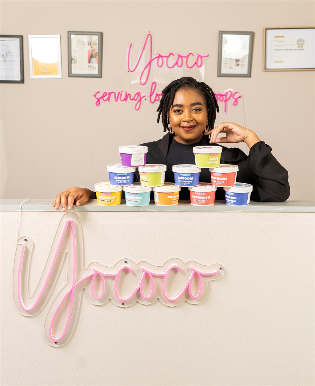 Sinenhlanhla Ndlela is the founder of one of SA's vegan ice creams, Yococo