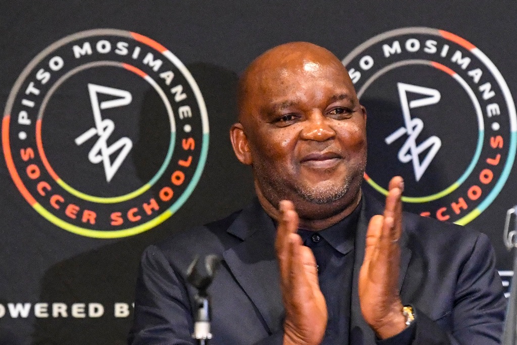 JOHANNESBURG, SOUTH AFRICA - JUNE 17: Pitso Mosimane  during the Pitso Mosimane Soccer Schools media launch at The Maslow Hotel Sandton on June 17, 2023 in Johannesburg, South Africa. (Photo by Lefty Shivambu/Gallo Images)