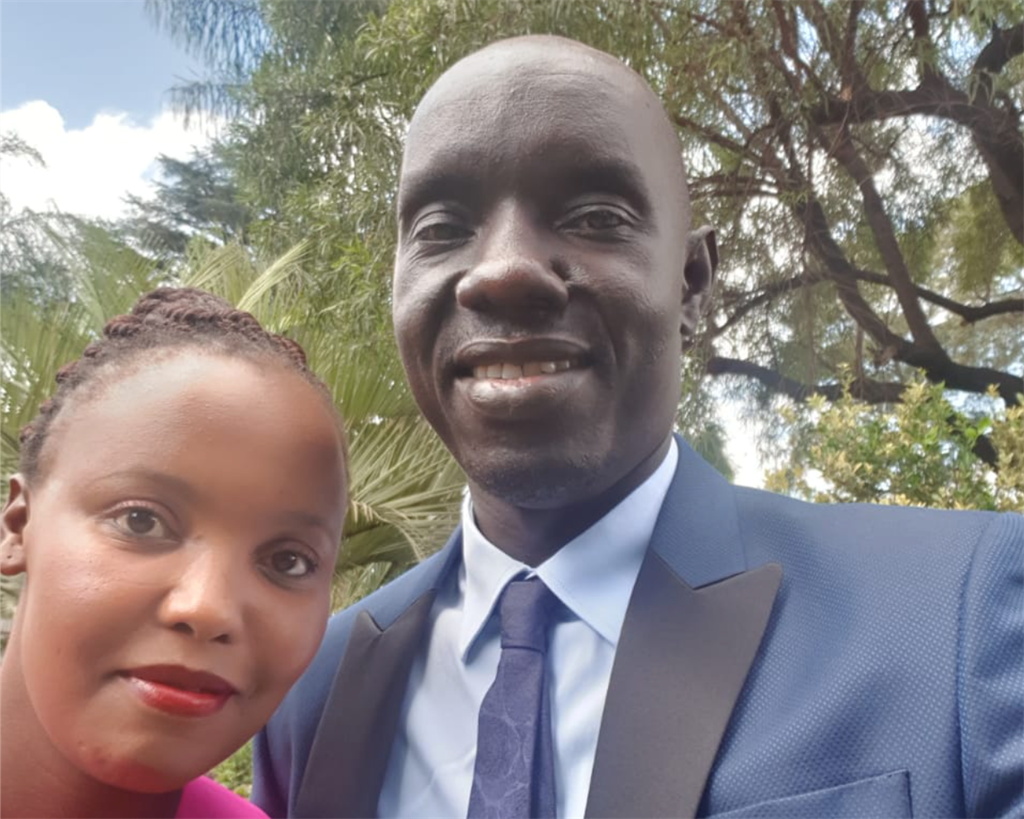 Dr Emmanuel Taban with his wife.