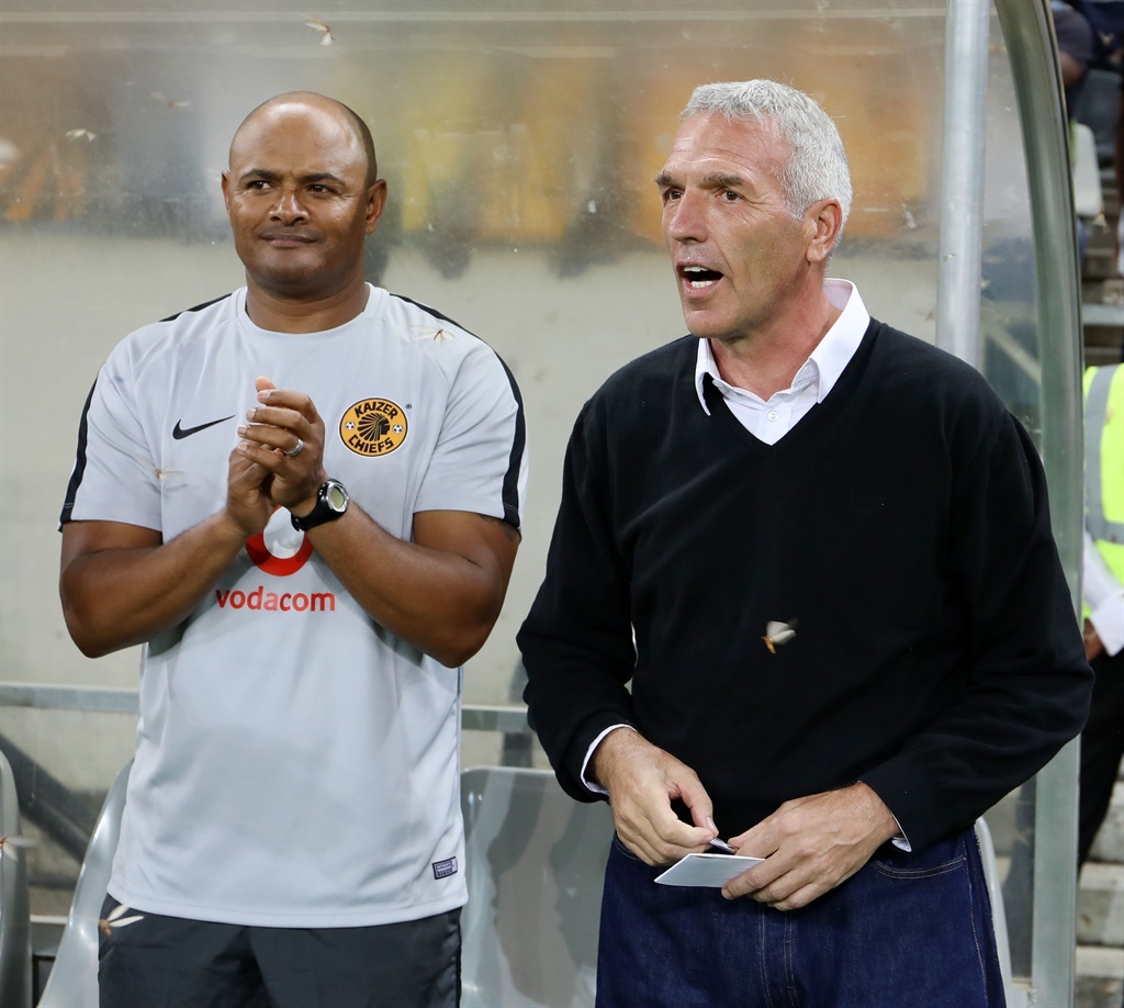 Kaizer Chiefs assistant coach Shaun Bartlett, head coach with Ernst Middendorp.  ~ Muzi Ntombela / BackpagePix