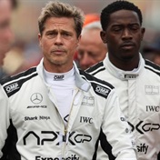 SEE THE PICS: A youthful Brad Pitt steals the thunder at British F1 Grand Prix