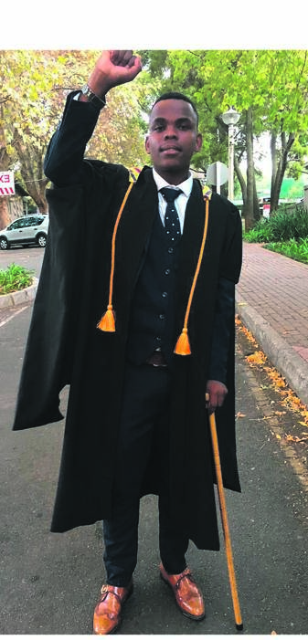 UJ student Mpho Mphalele claims he was manhandled on his graduation day. 