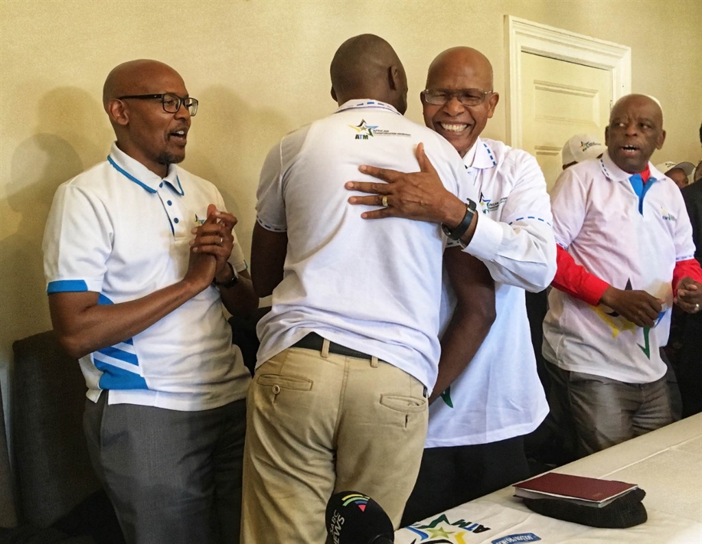 ATM President Vuyolwethu Zungula welcomed former Agang Leader Michael Tshishonga to the party at a press conference. Photo by Sthembiso Lebuso