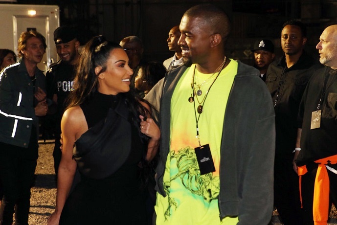 Kim Kardashian West and Kanye West. 