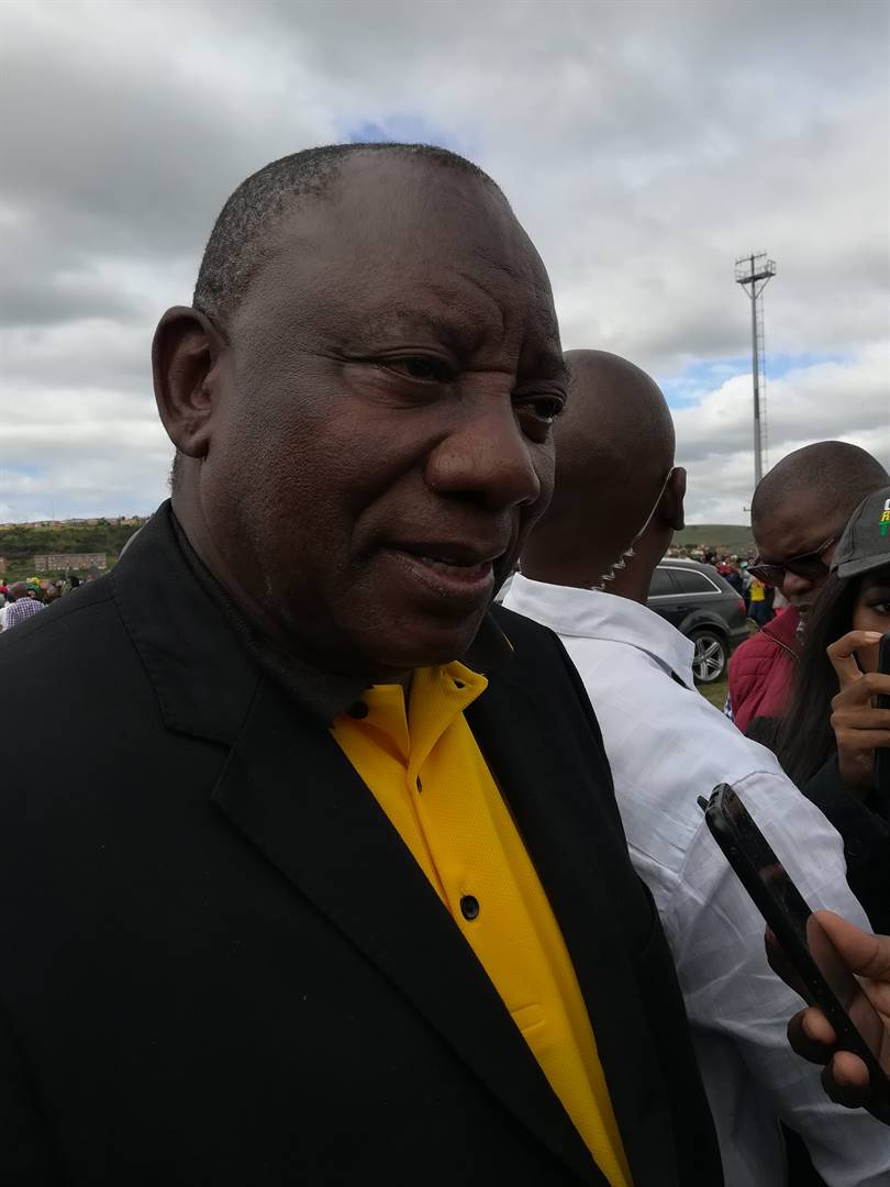 President Cyril Ramaphosa on the campaign trail in the Eastern Cape. Picture: Lubabalo Ngcukana/City Press