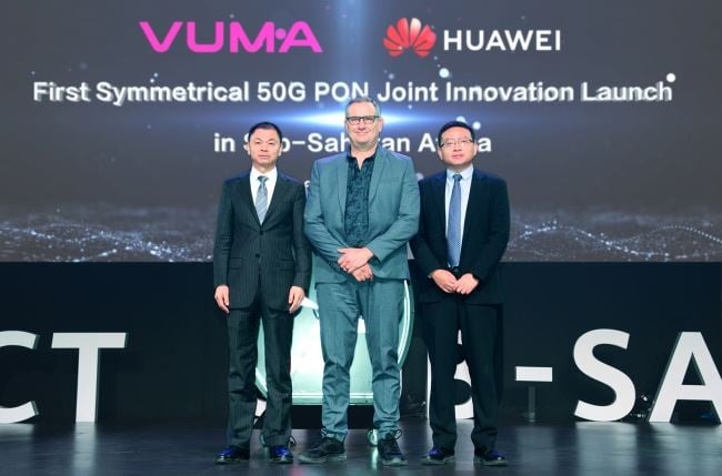 Vuma and Huawei partner to launch 50G PON technology (Supplied)