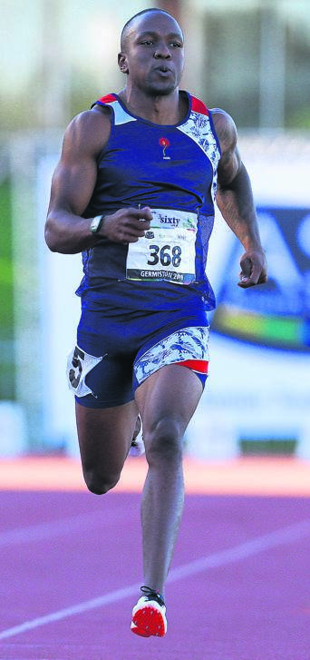 POWER RUN Akani Simbine won the SA 200m title yesterday. Picture: Roger Sedres / Gallo