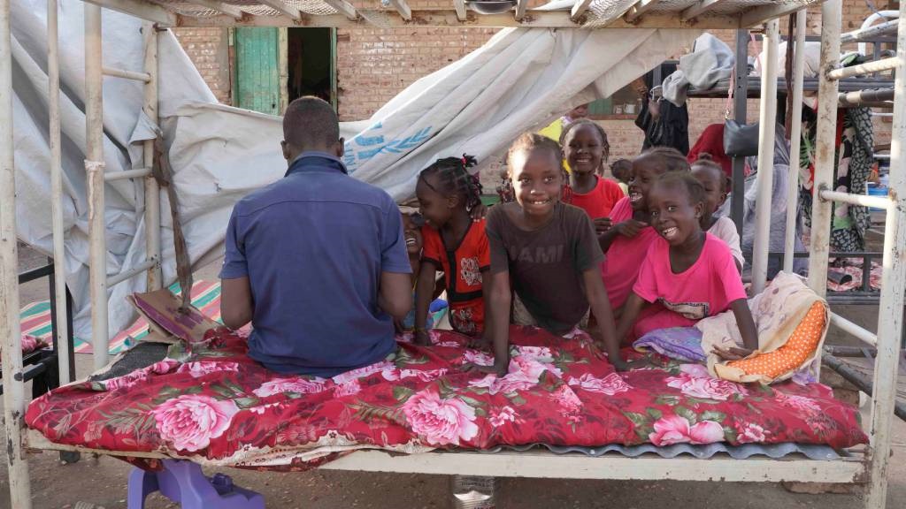 Internally displaced Sudanese reside in the Hasahi