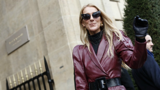 Celine Dion leaves the Givenchy building in Paris