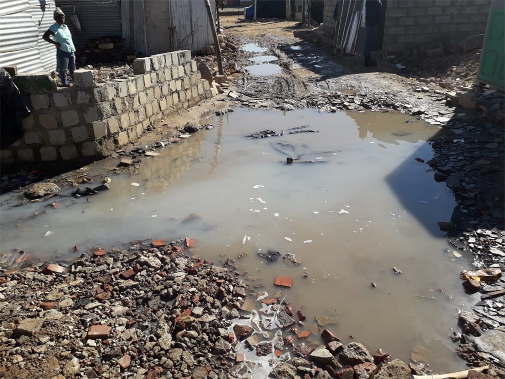 The horrendous conditions in Alexandra that people are living under.