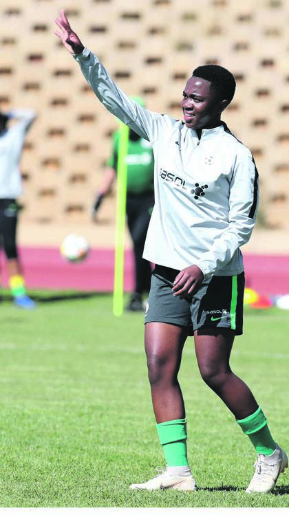 Karabo Dhlamini is the youngest player in the Banyana squad and is jostling for a spot in the World Cup team. Picture: Muzi Ntombela / BackpagePix