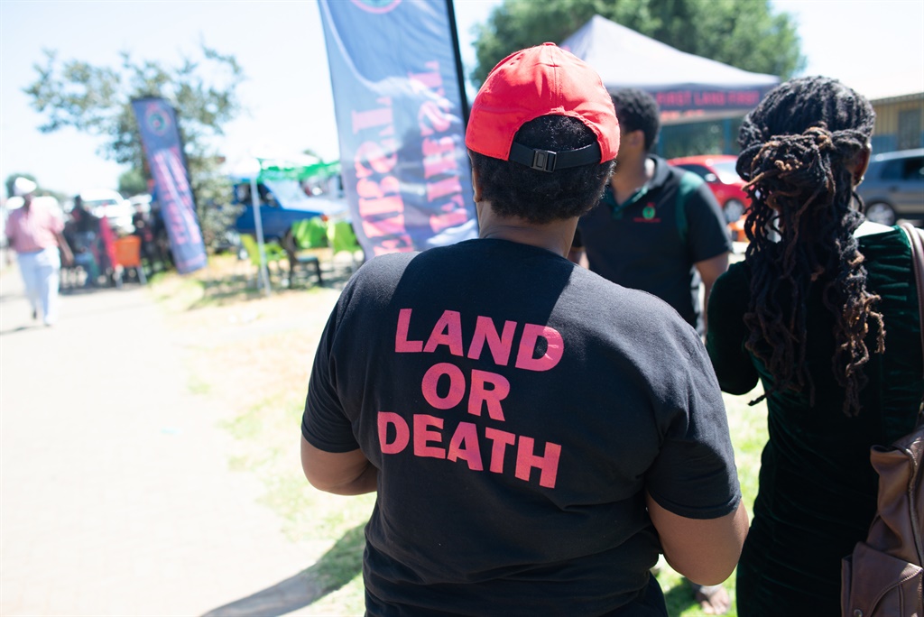 Political party Black First Land First (BLF) on Human Rights Day in Sharpeville. Picture: Frank Trimbos/ Gallo Images