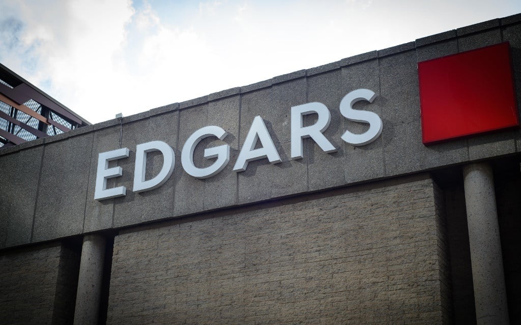 An Edgars store in Johannesburg in March, 2020. 