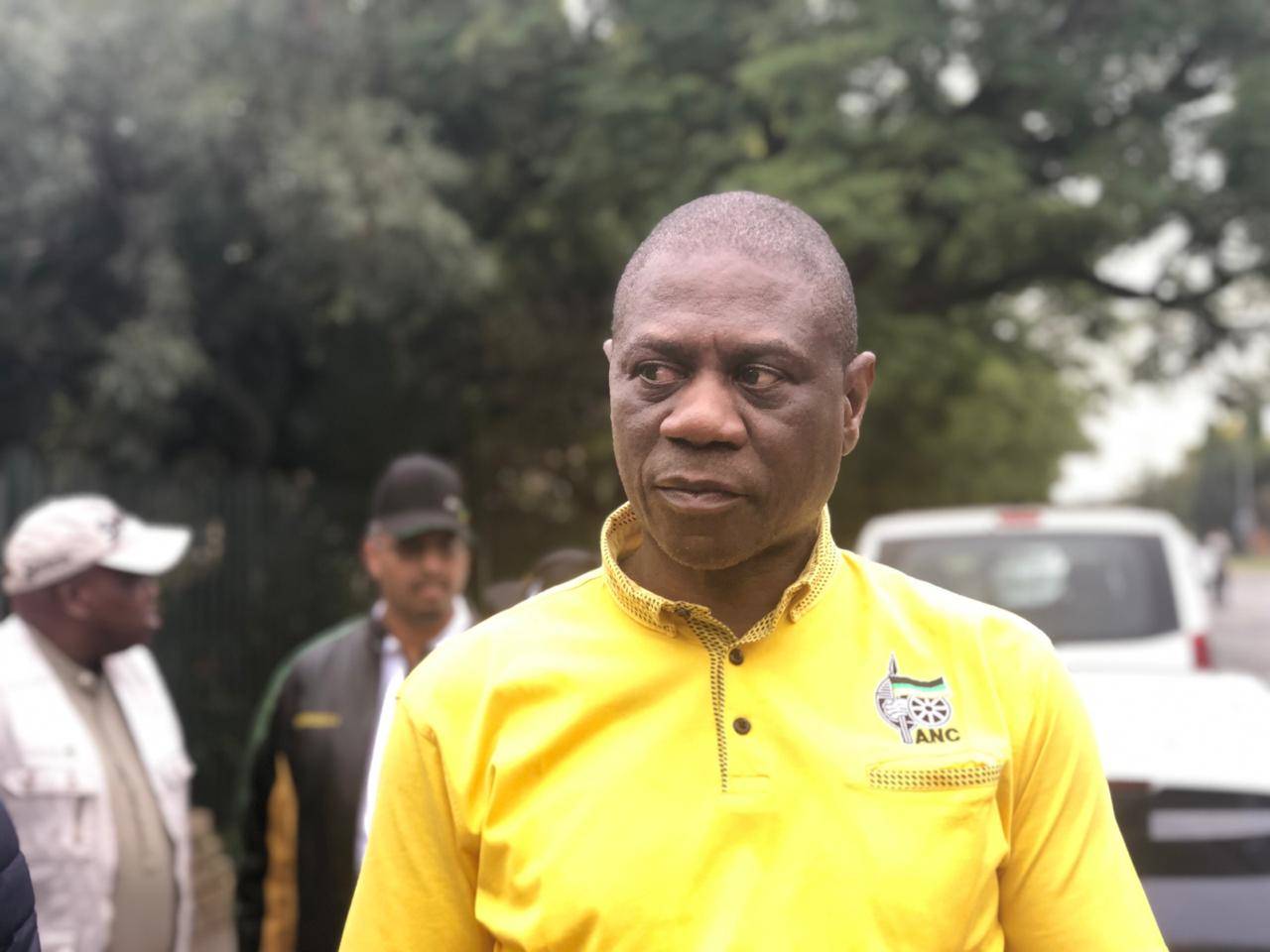 ANC treasury-general Paul Mashatile arrives at Wendywood Secondary School to cast his vote. Picture: Juniour Khumalo/City Press