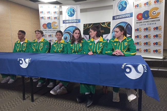 Part of SA's swimming team for the World Aquatics Championships in Fukuoka, Japan.