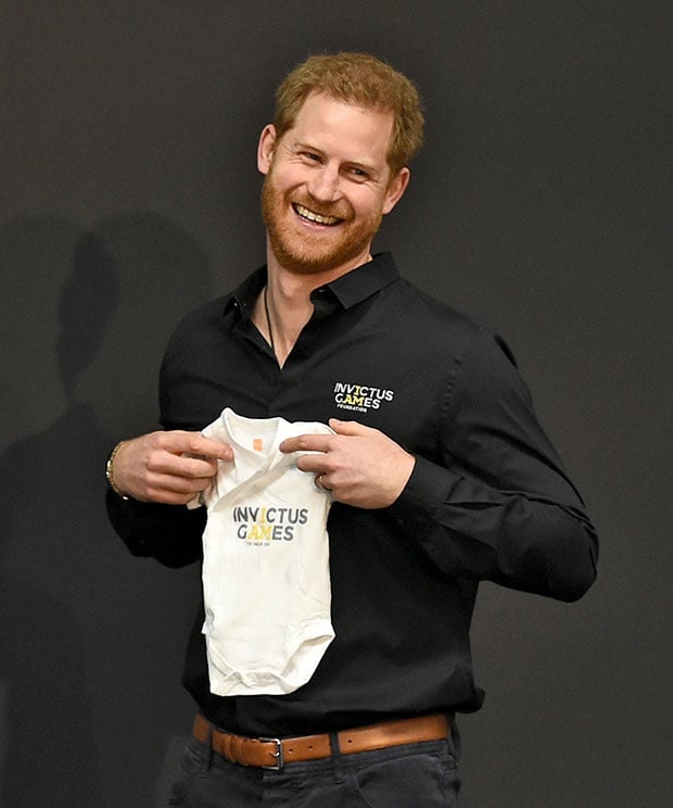 prince harry gifted personalised baby vest for his