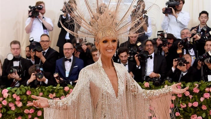 Celine Dion at this year’s Met Gala. Camp is not merely a matter of glittery dresses, but a mode of performance