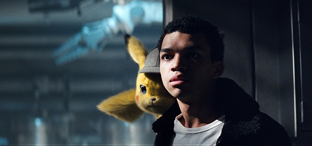 Detective Pikachu, voiced by Ryan Reynolds and Justice Smith in a scene from 'Pokemon Detective Pikachu.' (Warner Bros)