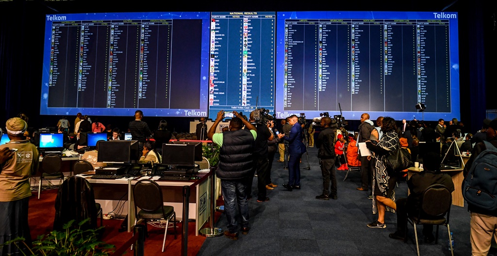 The election results centre in Tshwane: Picture: Sydney Seshibedi/Gallo Images