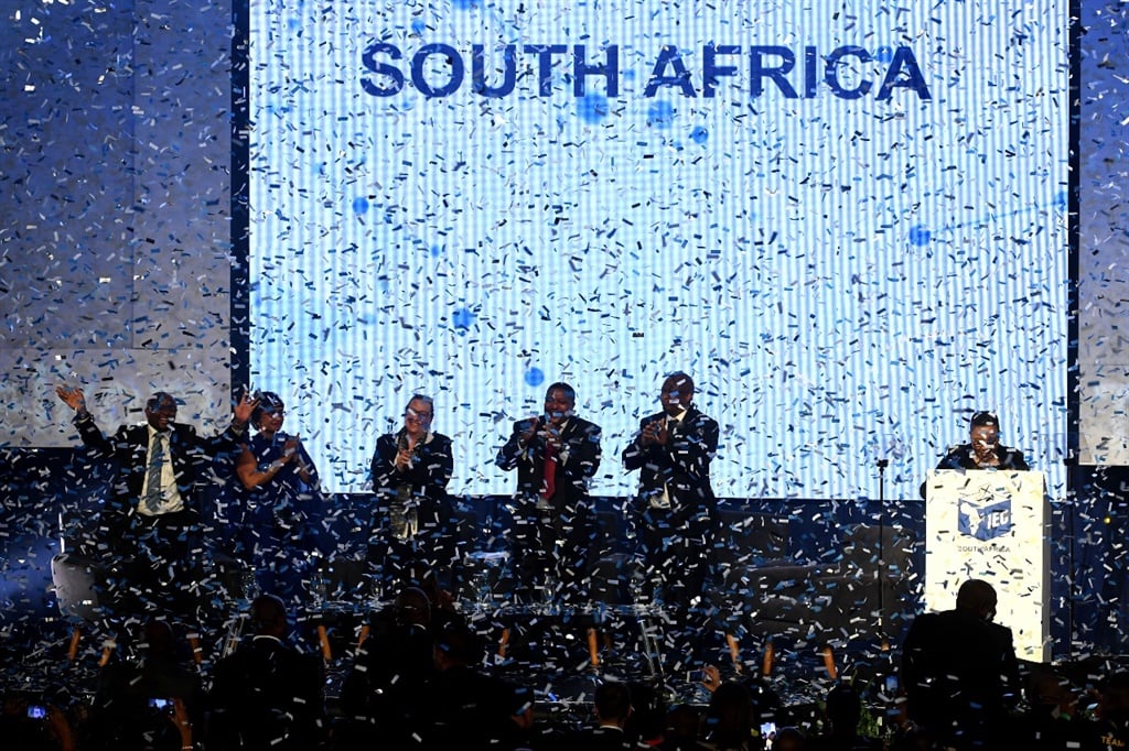 The closing of the IEC’s results announcement ceremony. (Deaan Vivier, Netwerk24)