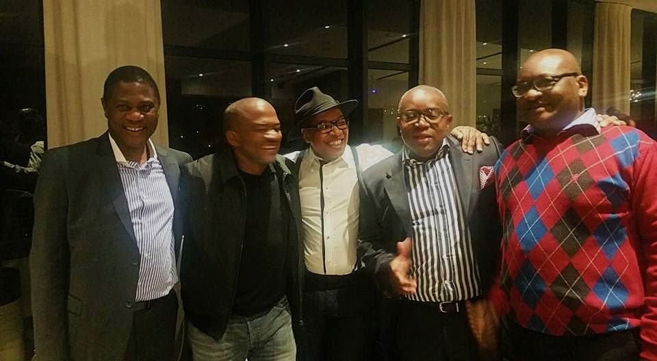 Friends and comrades (from left) Paul Mashatile, Nkenke Kekana, Bridgman Sithole, Mike Maile together with David Makhura. 