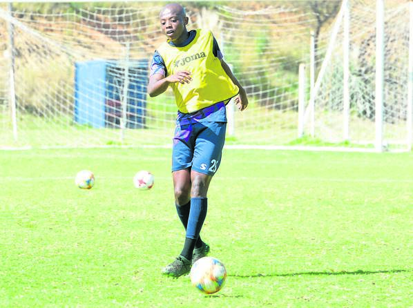 TS Galaxy striker Zakhele Lepasa wants to show his parent club Orlando Pirates that he is ready for PSL action. Photo by Trevor Kunene