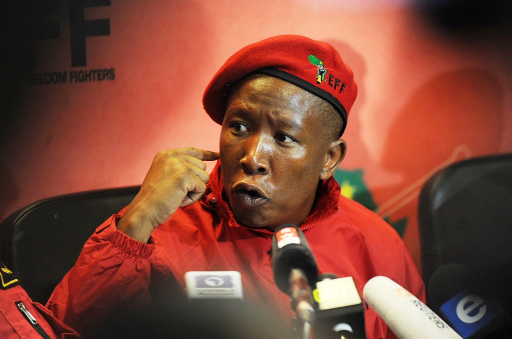 EFF leader Julius Malema says the party will put forth its own contender for the soon to be vacant City of Johannesburg mayor position. (Jabu Kumalo, Daily Sun, file)