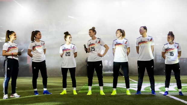 German soccer players attend the DFB 2019 FIFA Women's World Cup Kit Launch 