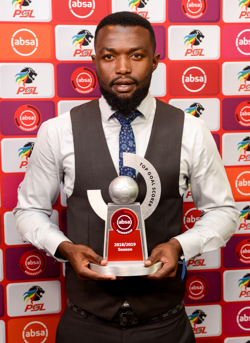 Absa Premiership Top Goal Scorer is Mwape Musonda of Black Leopards during the PSL Awards 2018/19 at Durban ICC on 19 May 2019 © Gerhard Duraan/BackpagePix