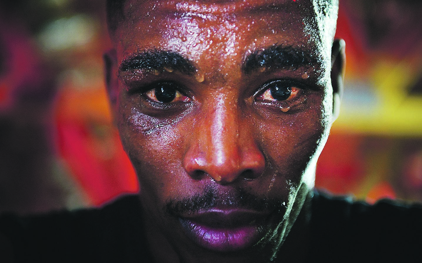 READY FOR THE WORLD International Boxing Organisation welterweight champ Thulani Mbenge. Picture: Leon Sadiki