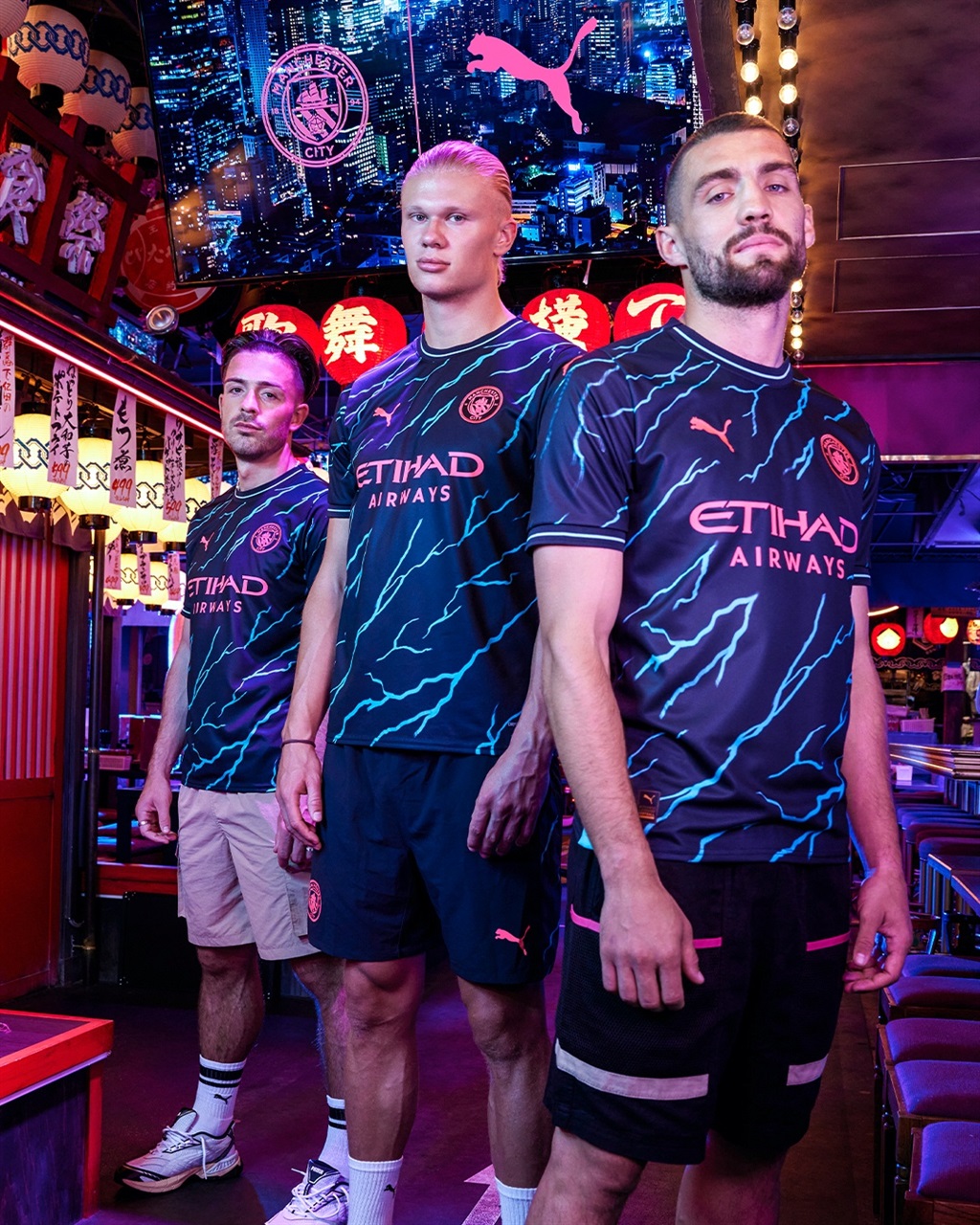 PUMA has launched Manchester City's electrifying third kit.