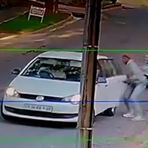 Two of the three suspects who robbed a woman of cash and jewellery in a Johannesburg driveway, have been apprehended.
