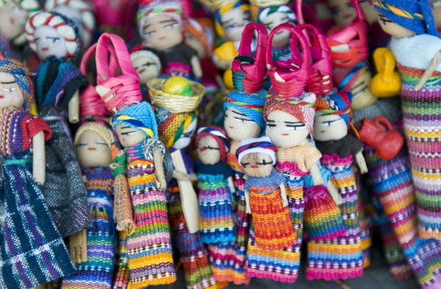 Beautiful Guatemalan worry dolls.