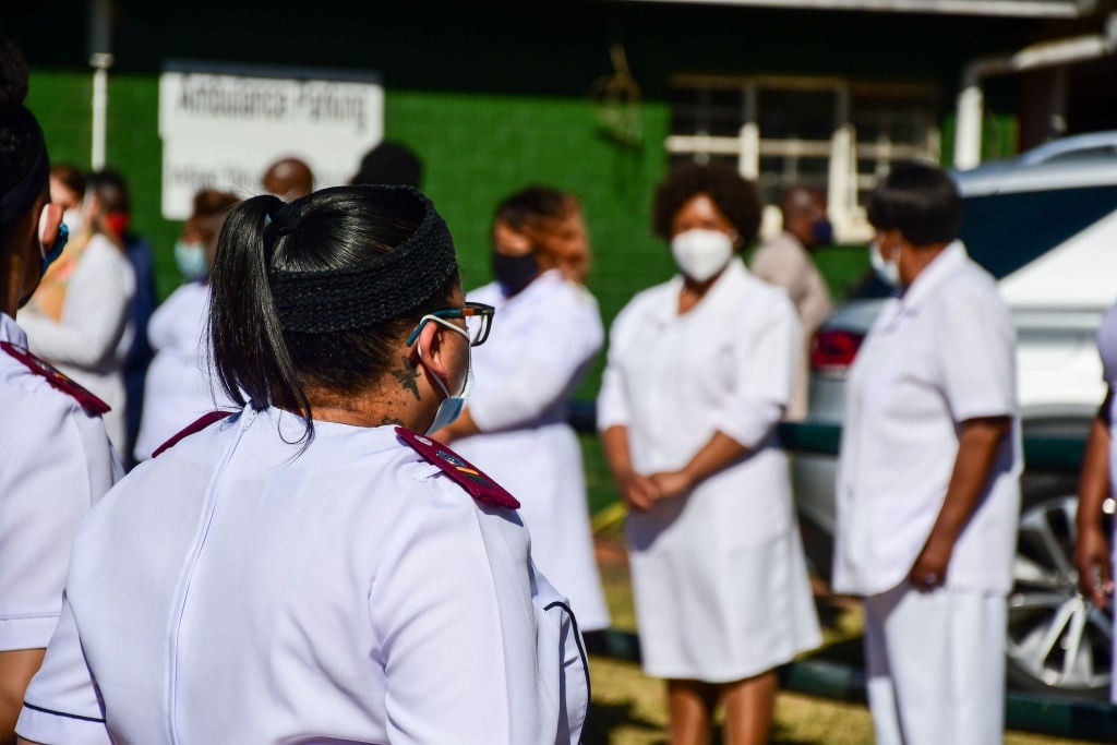 Nurses at a quarantine centre for Covid-19.