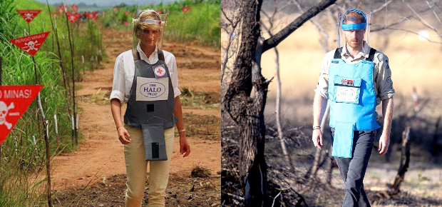 Prince Harry recreates Princess Diana's iconic images during his visit to Angola (Photo: Getty/Gallo Images) 