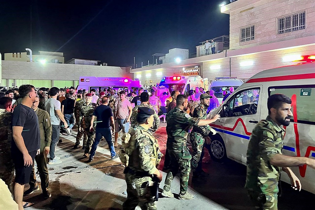 News24 | 100 killed, 150 injured in Iraq as fireworks during wedding dance 'climb to the ceiling' 
