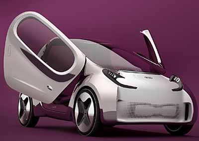 KOREAN CONCEPT: Kia's all-electric POP mini is all ready for the upcoming 2010 Paris auto show.
