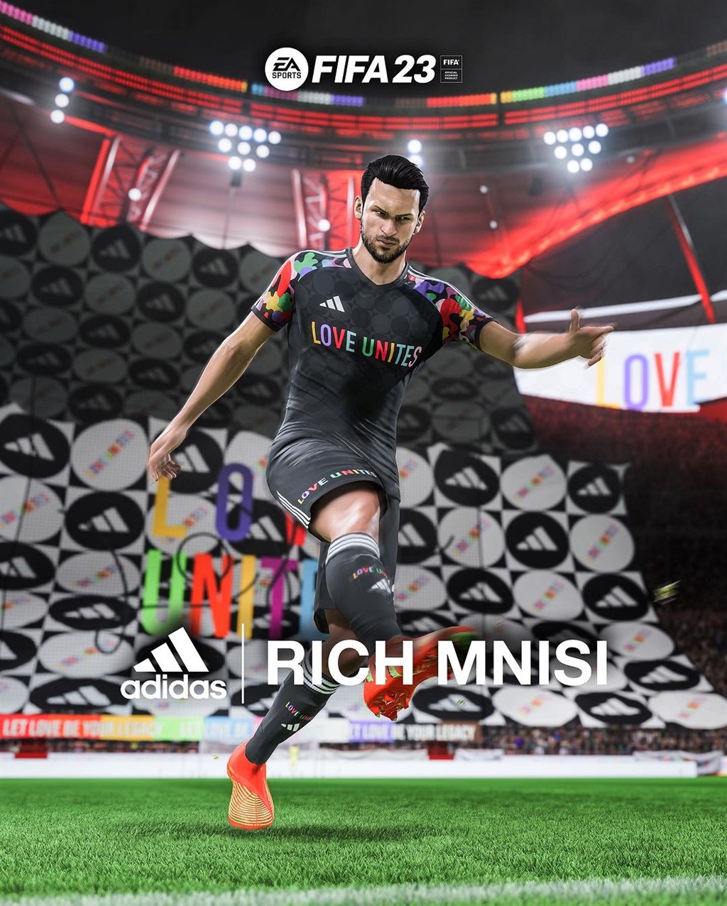The Rich Mnisi brand recently announced that their 'Let Love Be Your Legacy' collection is now available on FIFA 23.