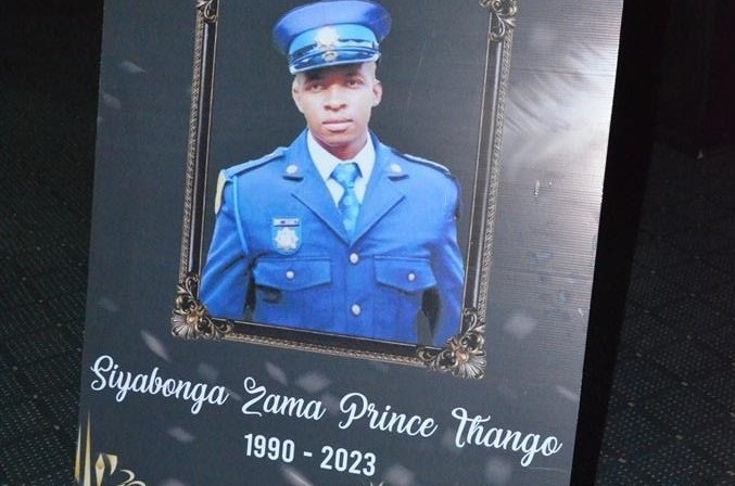 Constable Siyabonga Thango was described as a brave, caring and dedicated cop. Photo by Happy Mnguni