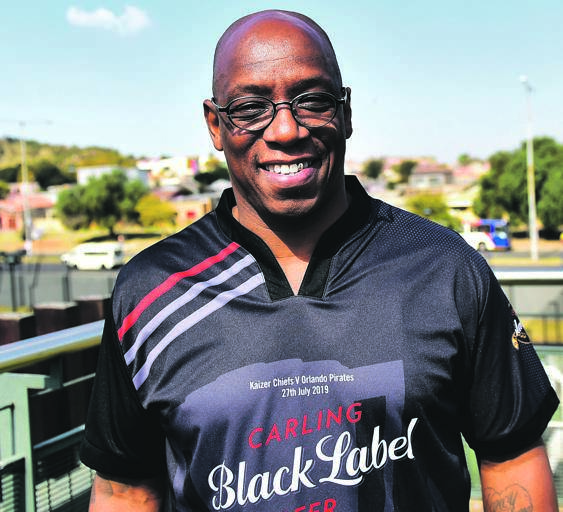 Ian Wright is in the country as a guest of Carling Black Label.                                           Photo by Themba Makofane