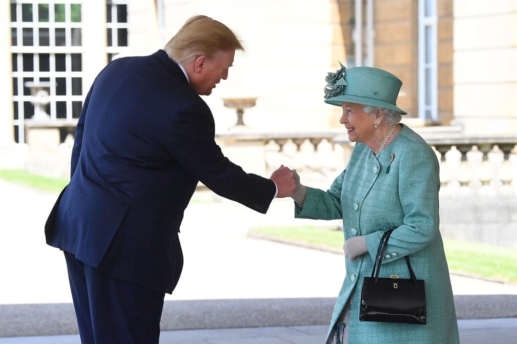 President Donald Trump and Queen Elizabeth