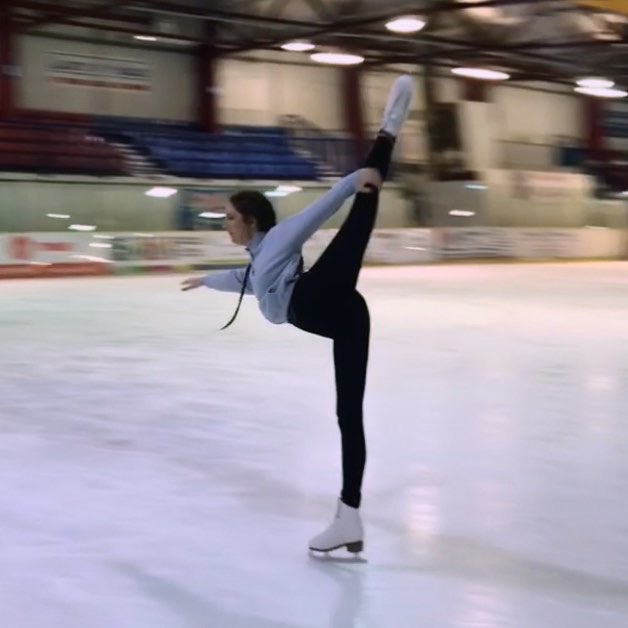 HAMPSHIRE, UK: Demi figure skating. THIS YOUNG wom
