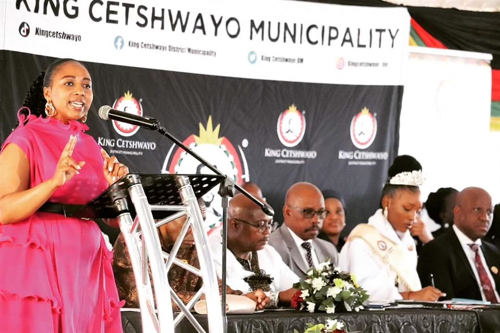 Thandi Ngxongo, who owns a petrol station, urged women to dream big. 