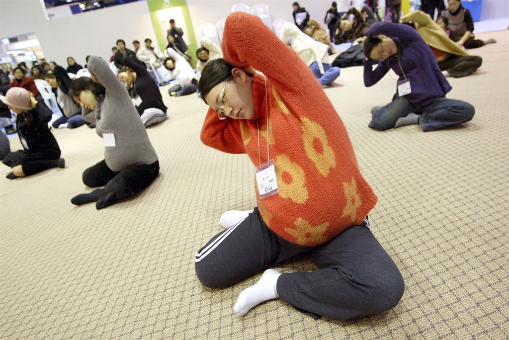 A 2005 "BabyFair" in Seoul, aimed at increasing the country's birthrate. It failed. Now, the country hopes, cheaper domestic help may help.