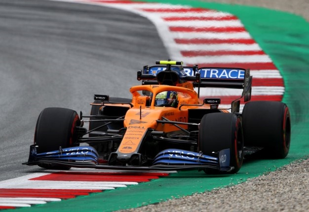 Lando Norris at the Red Bull Ring in Spielberg, Austria. (Photo by Bryn Lennon/Getty Images)