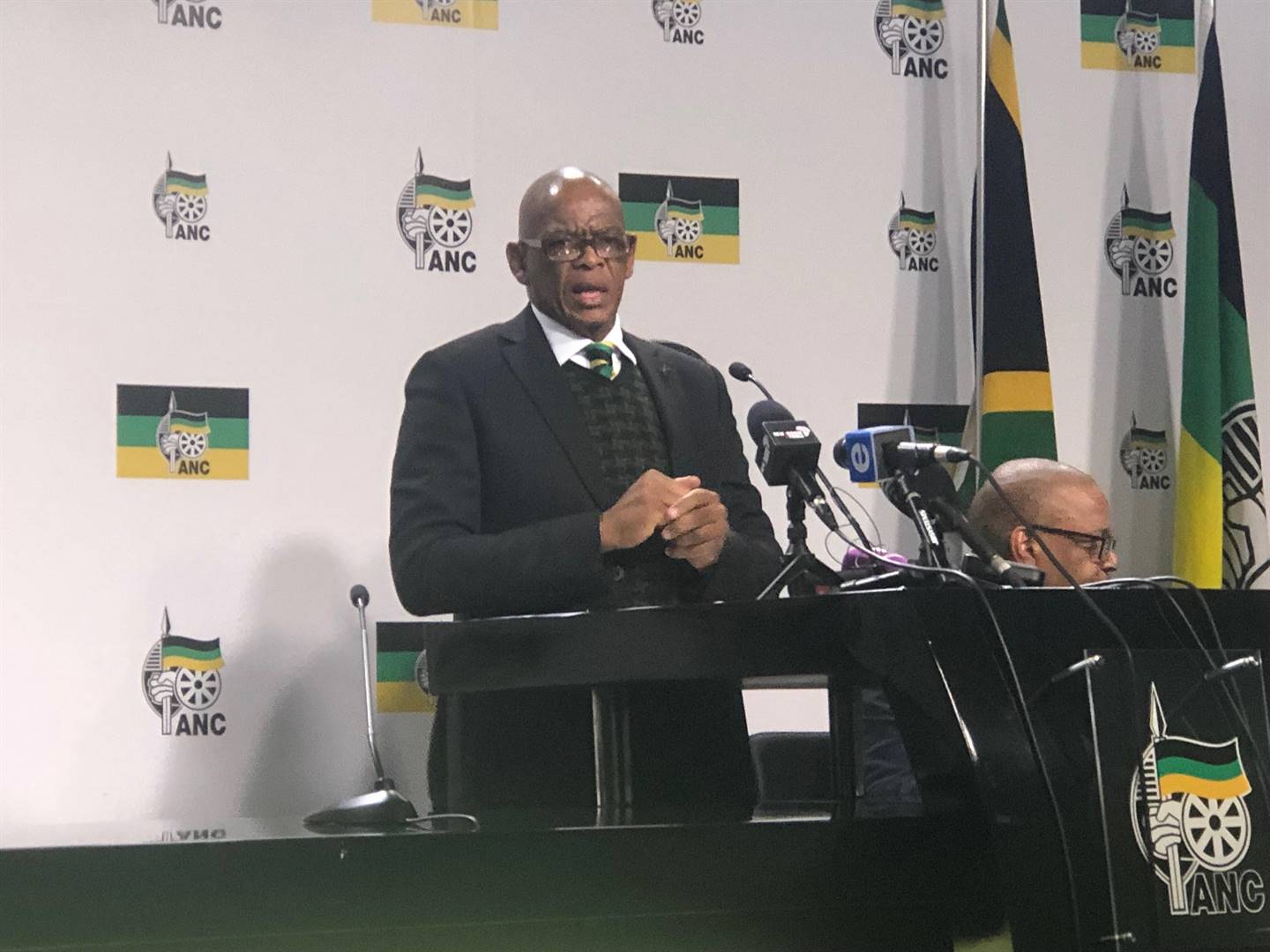 ANC secretary-general Ace Magashule briefing the media at Luthuli House on the resolutions of the ANC lekgotla that took place over the weekend. Picture: Juniour Khumalo/City Press 